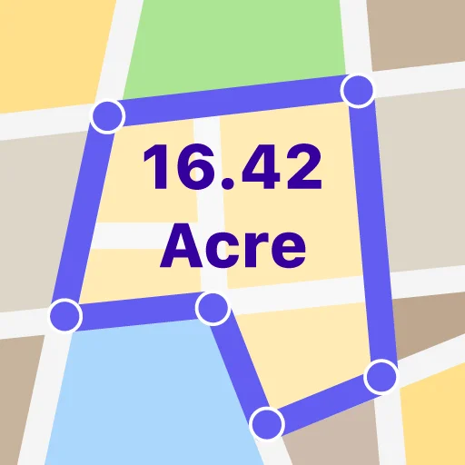 GPS Land Field Area Measure icon