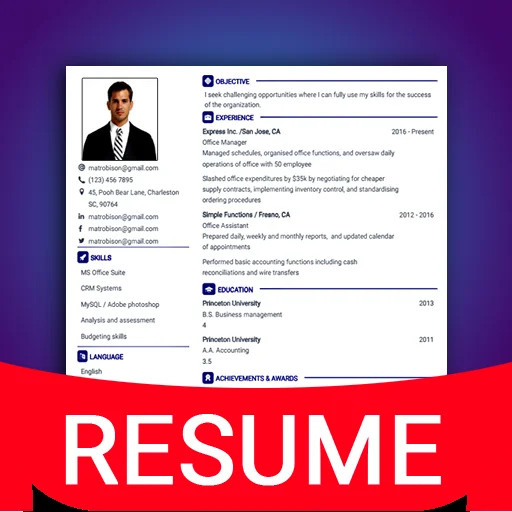 Resume - Intelligent CV maker icon