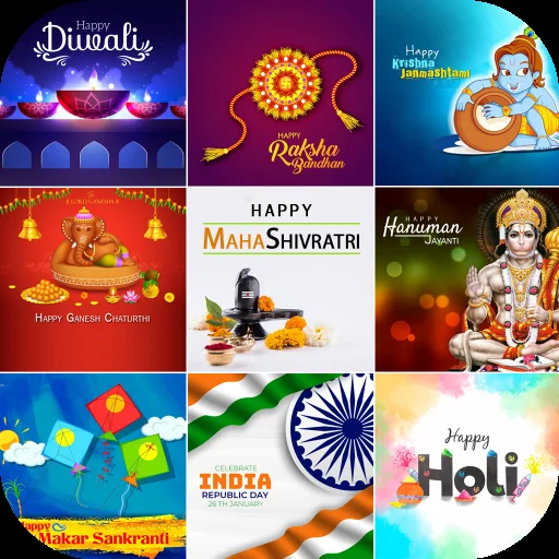 Hindu Festival Wishes Maker icon