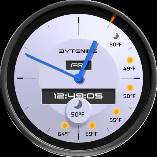 Clock Widgets With Weather icon