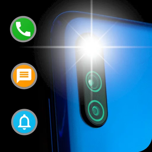 Flash Alerts on Call and SMS icon