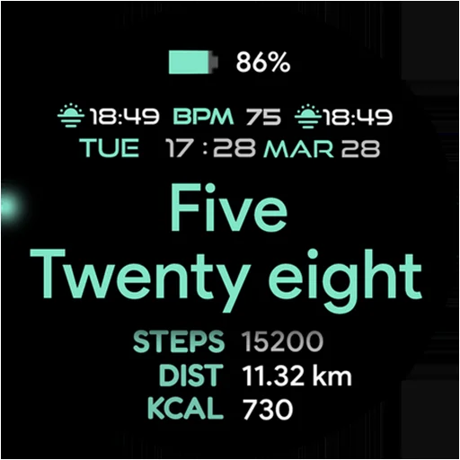 Text Basic 3B Eng Wear OS 4+ icon