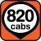 820 Cabs logo