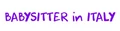 Babysitter in Italy logo