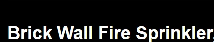Brick Wall Fire Sprinkler logo