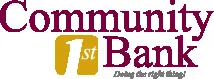 Community 1st Bank logo