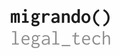 Migrando logo