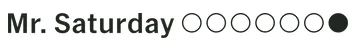 Mr. Saturday logo