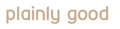 Plainly Good logo
