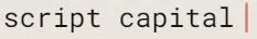 Script Capital logo