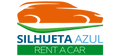 Silhueta Azul Rent a Car logo