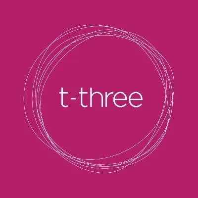 t-three logo