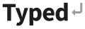 Typed logo