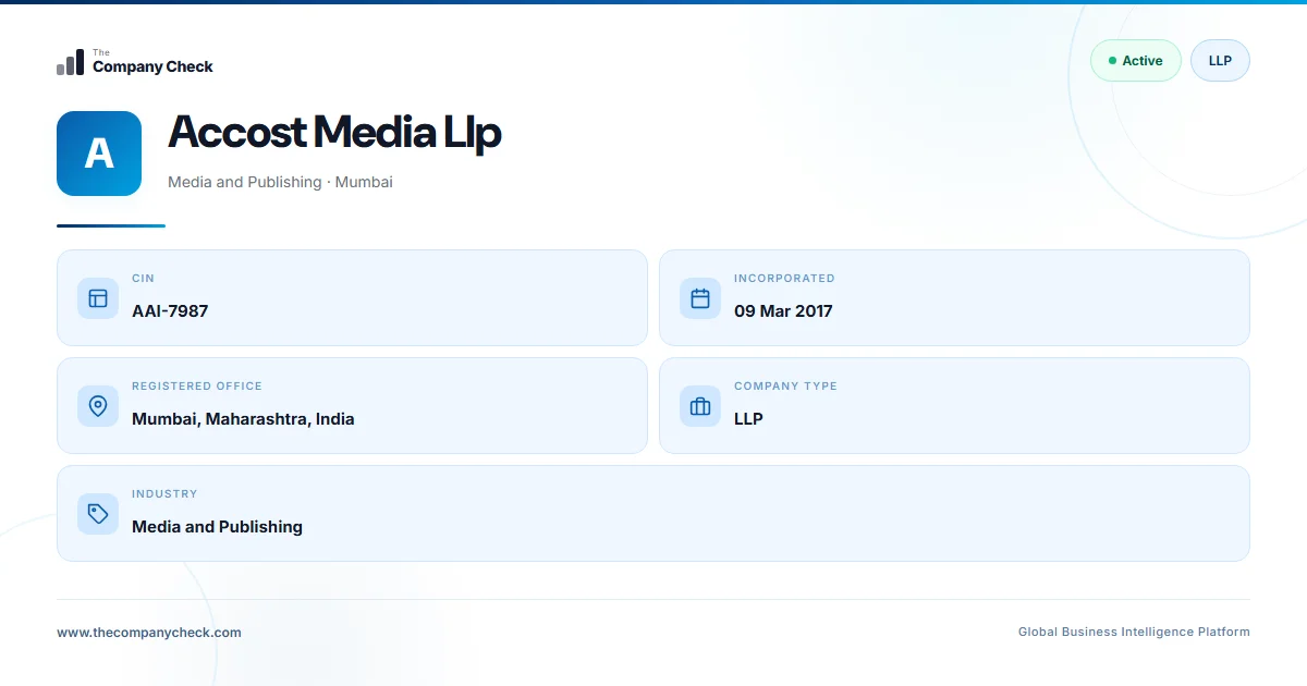 Accost Media Llp - 2026 Insights | The Company Check