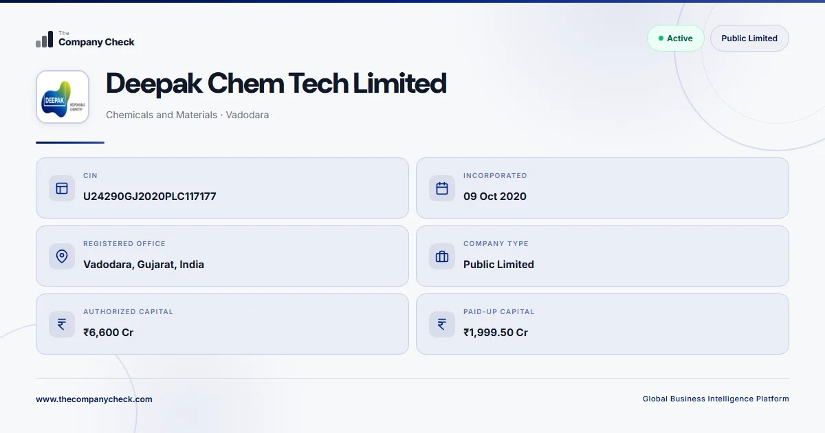 Deepak Chem Tech Limited - 2026 Insights