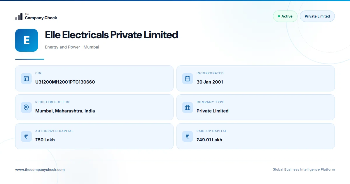 Elle Electricals Private Limited - 2026 Insights