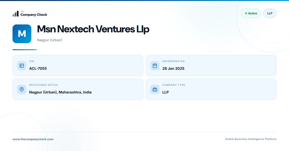 Msn Nextech Ventures Llp - 2026 Insights