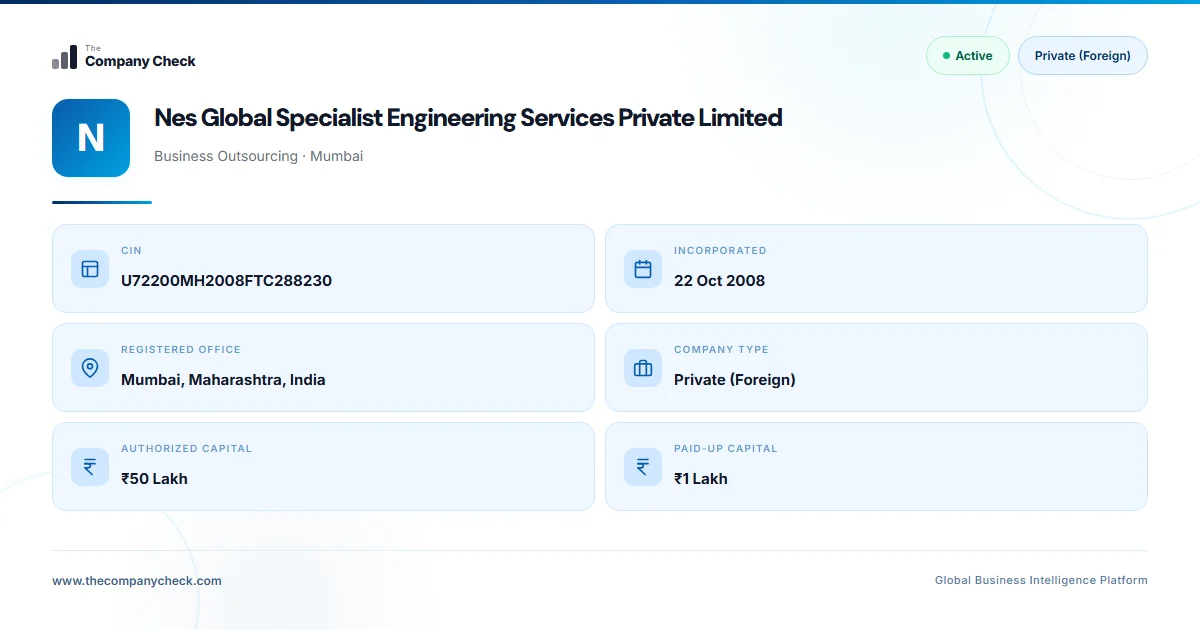 Nes Global Specialist Engineering Services Private...