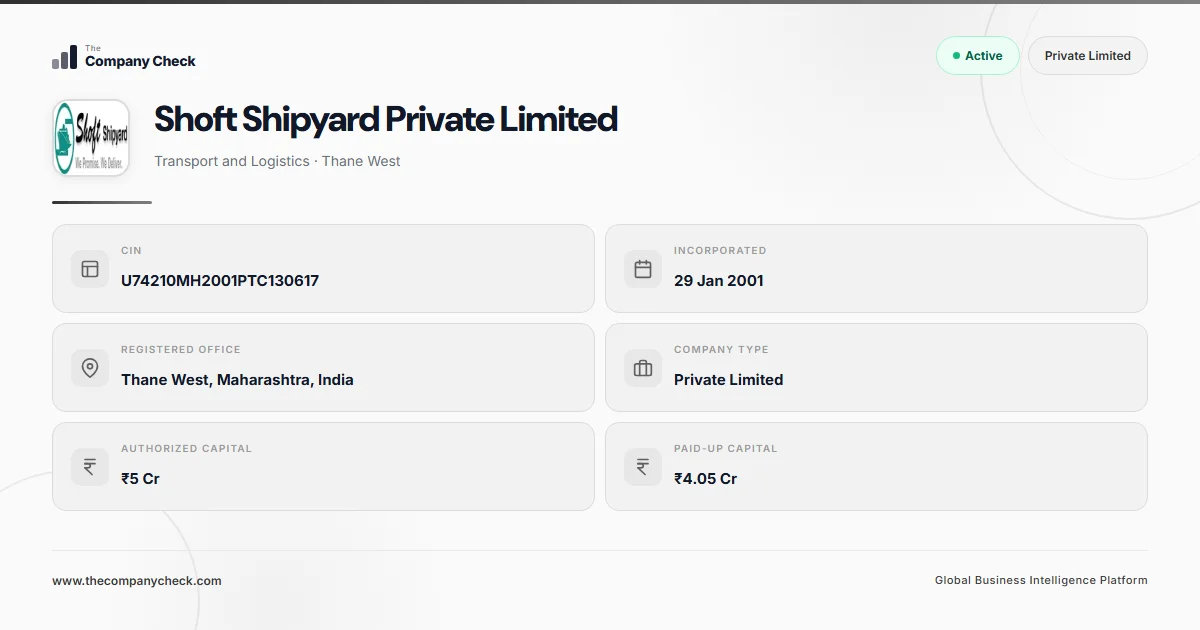 Shoft Shipyard Private Limited - 2026 Insights